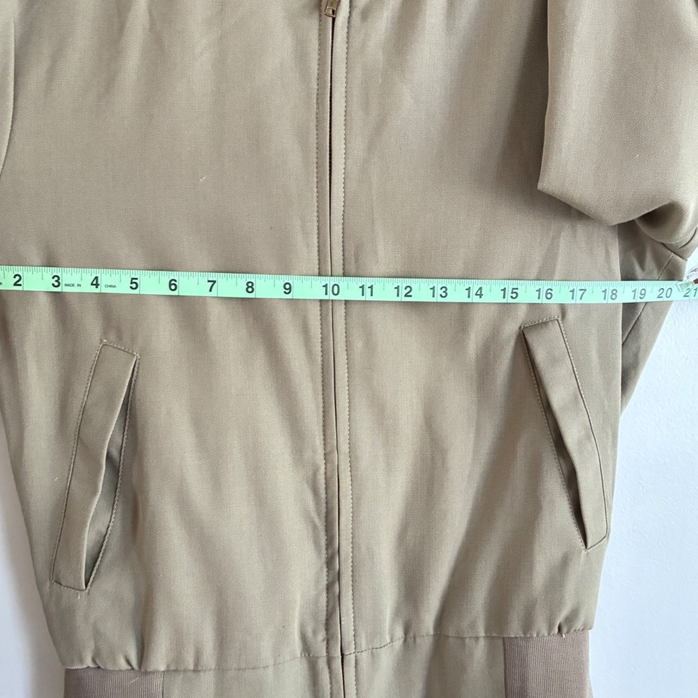 Vintage Neptune Garment Co Bomber Jacket Men 34 Long Tan USMC Approved Military - Picture 5 of 8